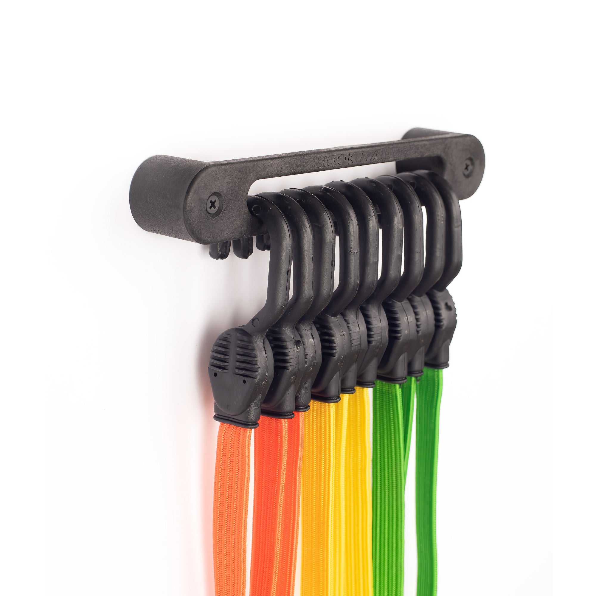 Hook Rail® – Cargo Strap & Bungee Cord Organizer
