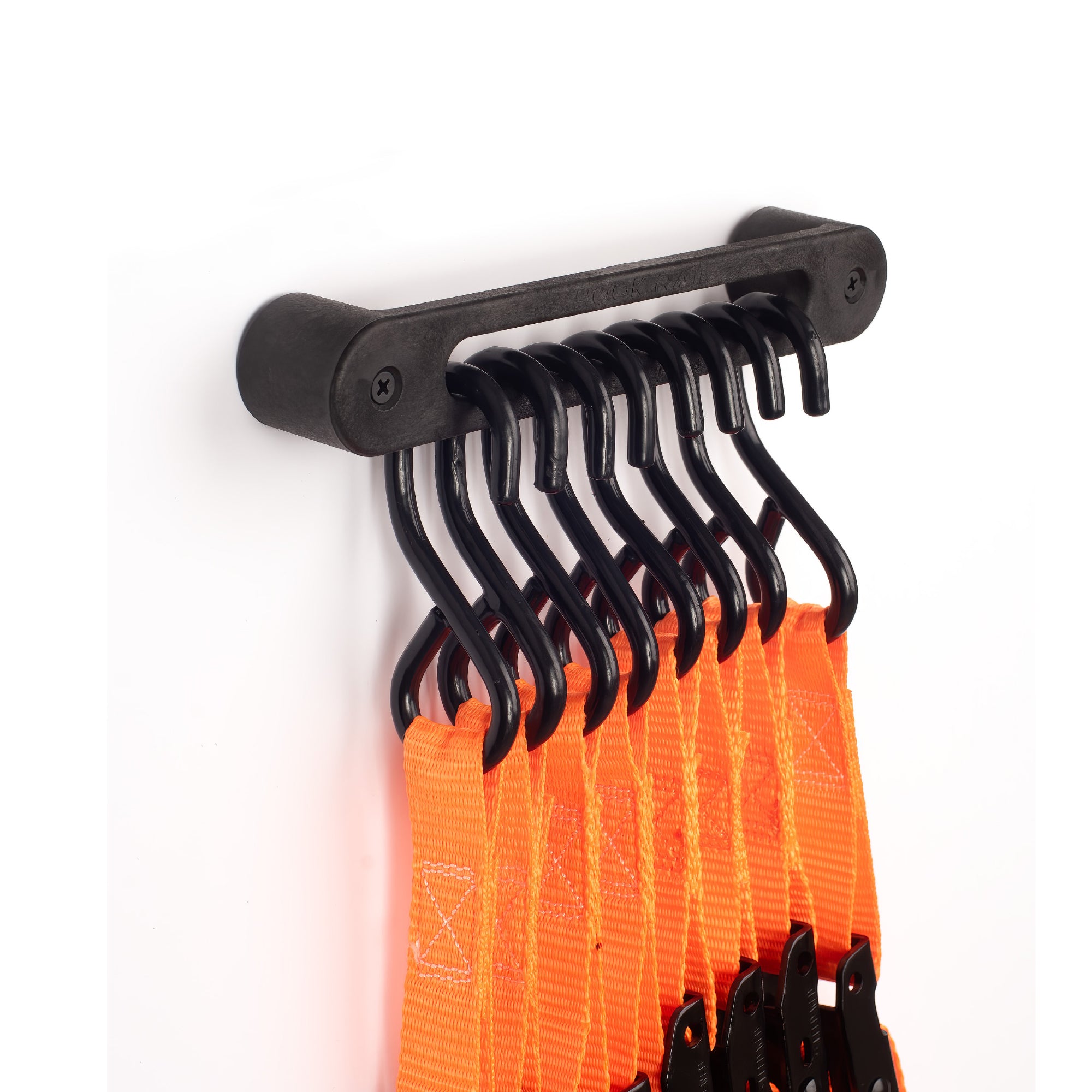 Hook Rail® – Cargo Strap & Bungee Cord Organizer
