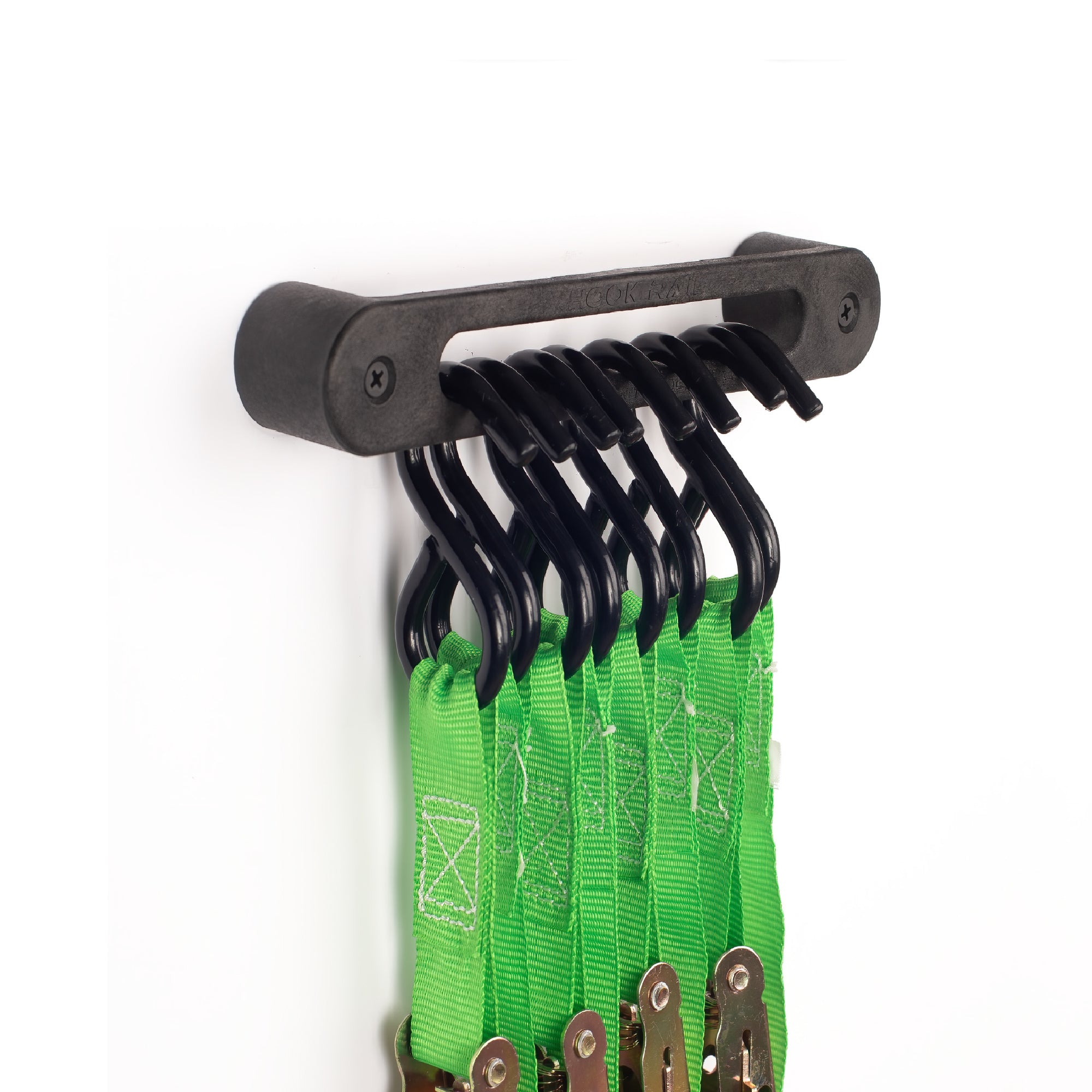 Hook Rail® – Cargo Strap & Bungee Cord Organizer